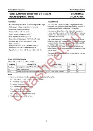 74LVC244AD,112 datasheet  